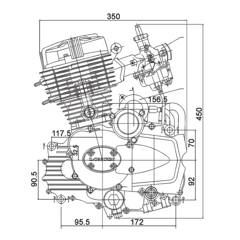 CQJB scooter engine 125cc motorcycle engine atv 250cc engine quad