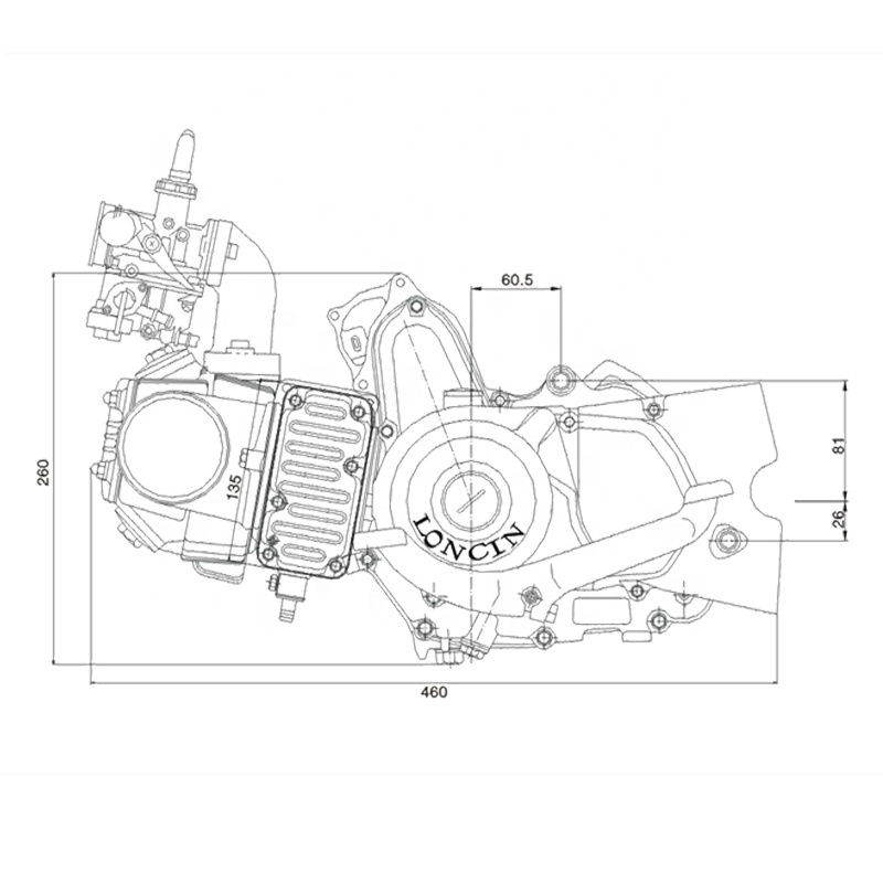 CQJB motorcycle engine assembly motorcycle engine automatic 110cc