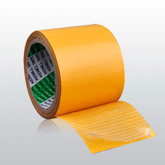 Manufacture double sided fiberglass fabric tape super strong adhesion special for floor and windows fixation