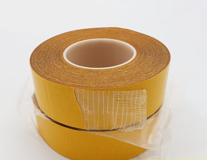 Manufacture double sided fiberglass fabric tape super strong adhesion special for floor and windows fixation