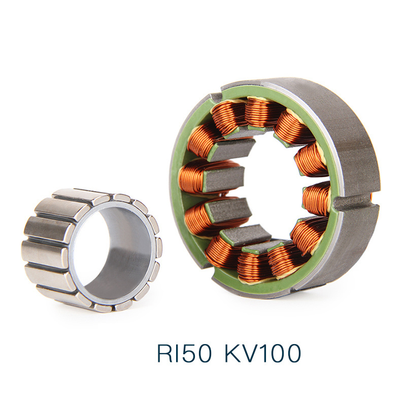 RI50 KV100 Internal Rotation Frameless Torque Motor High Torque and High-density Frameless Motor