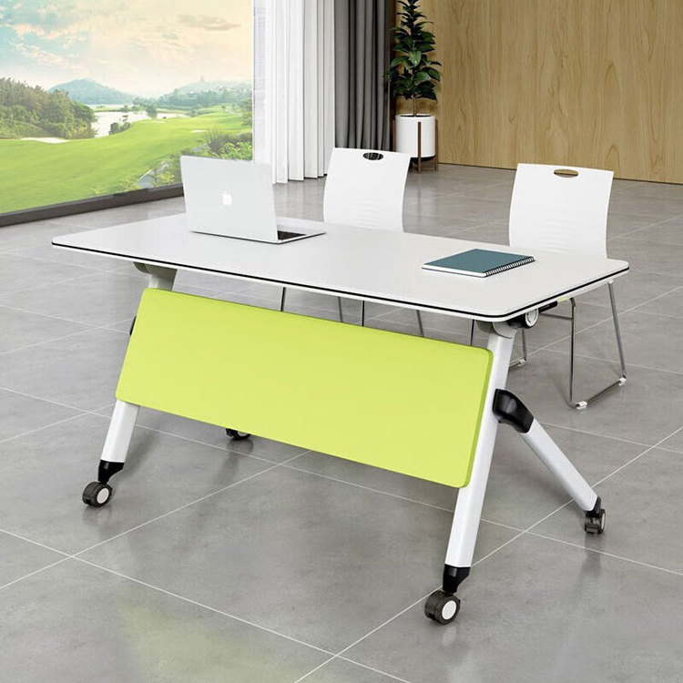 Office Furniture Modern Folding Conference & Meeting Tables Desk Mobile Foldable Training Table For Hospital School Hotel Prison