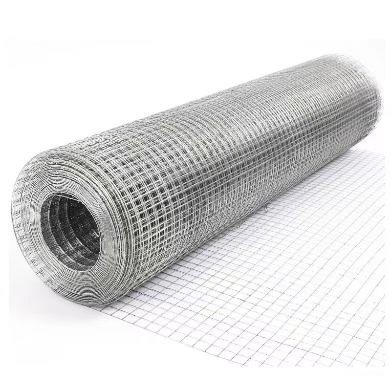 Custom 8 9 12 16 21 26 gauge hot-dip rust proof galvanized stainless steel welded wire mesh roll for garden fence/ bird cage