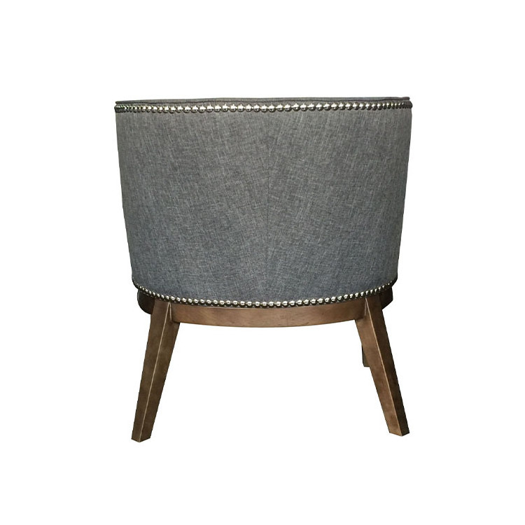 Modern Wooden Dining Chair With Arm Attractive Design Grey Comfy Gray Soft Bedroom Chair