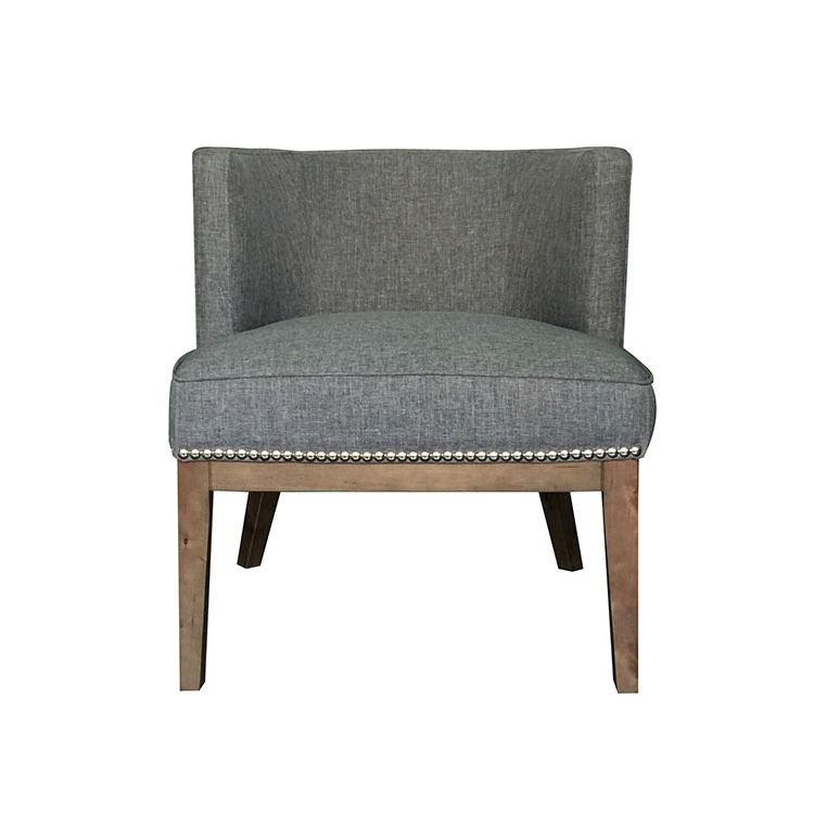 Modern Wooden Dining Chair With Arm Attractive Design Grey Comfy Gray Soft Bedroom Chair