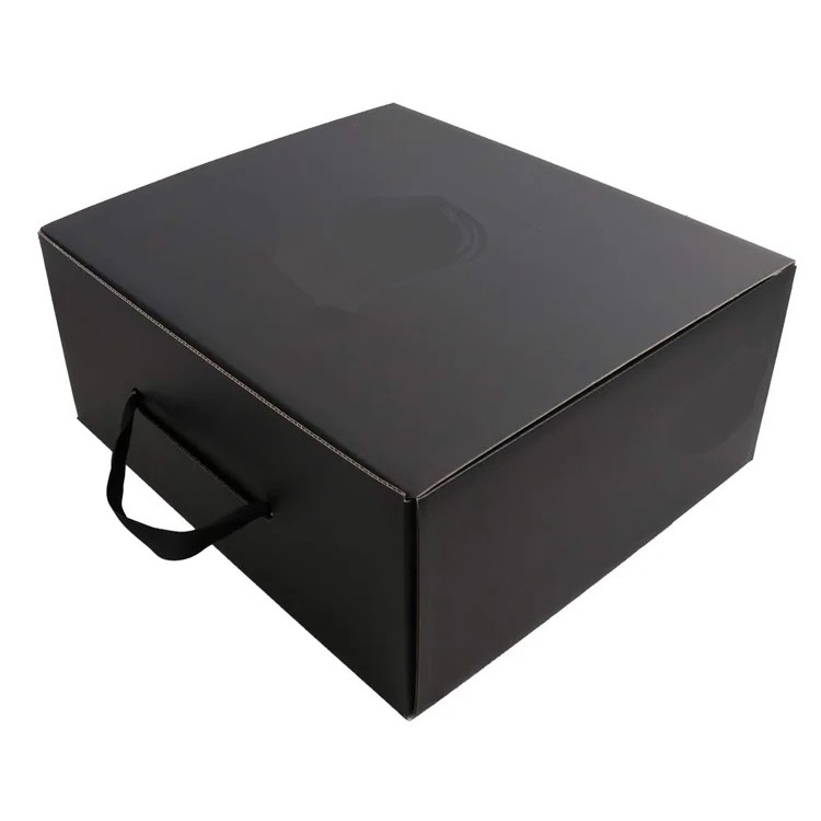 Custom large wide fedora Cowboy hat boxes packaging wholesale hat shipping box with handles