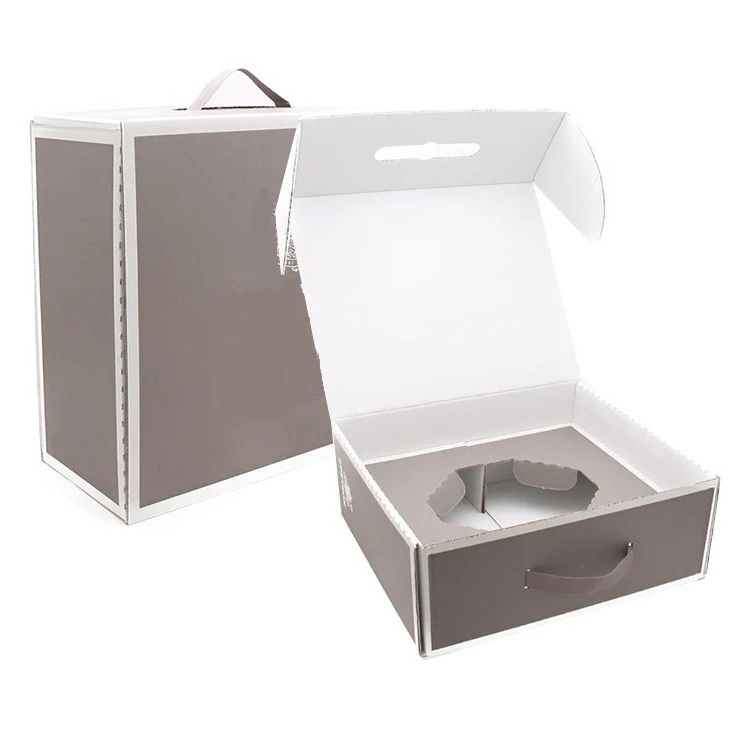 Custom large wide fedora Cowboy hat boxes packaging wholesale hat shipping box with handles