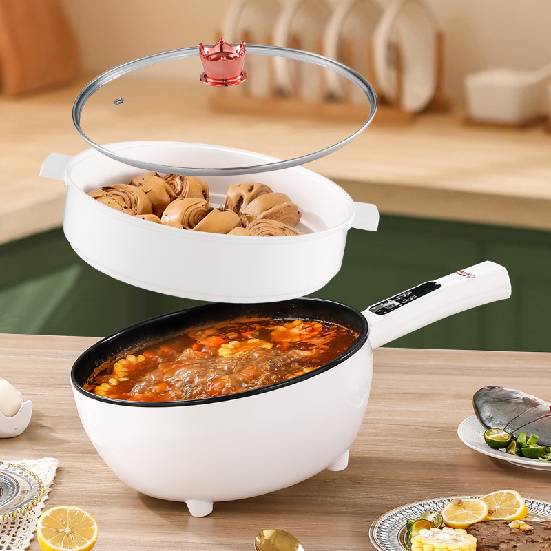 Food Cooker  Electric Multi Rice Cooker  With Non Stick Inner Pot Electric Crock Pot Hot Pot With Steamer Double Layer