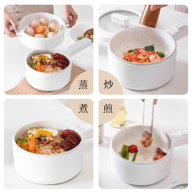 700w Fast Cooking Multi Electric Cooking Pot Office Dormitory Noodle Pot Hot Pot 2l Portable Mini Electric Cooker