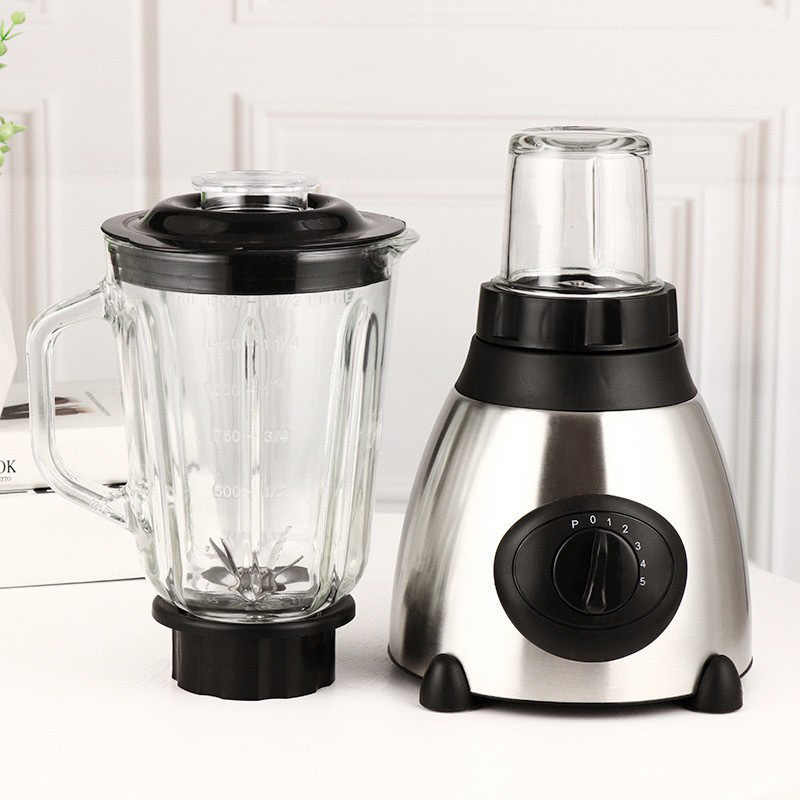 Multifunctional Stainless Steel Glass Grinder Juicer Blender Electric Home Kitchen Appliance Push Button Smoothie Food Maker