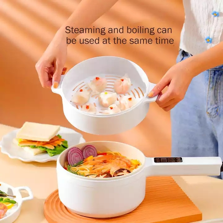 700w Fast Cooking Multi Electric Cooking Pot Office Dormitory Noodle Pot Hot Pot 2l Portable Mini Electric Cooker