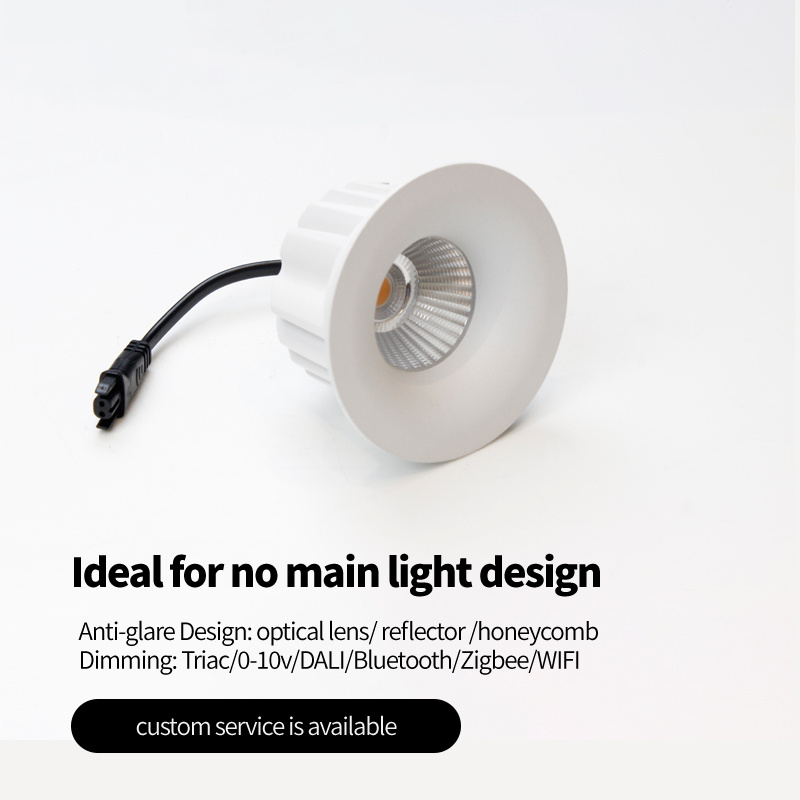 8W hotel shop mall led spotlight aluminium IP54 reflector fixed round recessed classic ceiling spot light