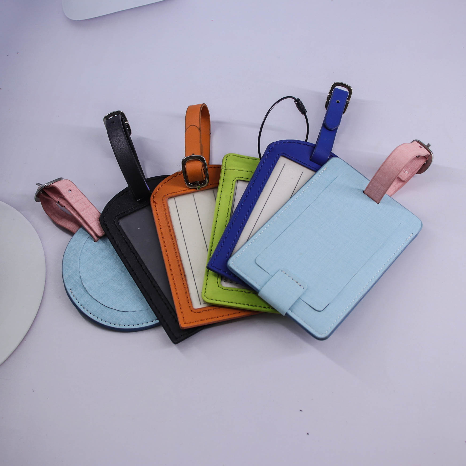 Wholesale cruise luggage leather bag custom tag leather luggage tags for traveling waterproof pu luggage tag label leather BestSuppliers