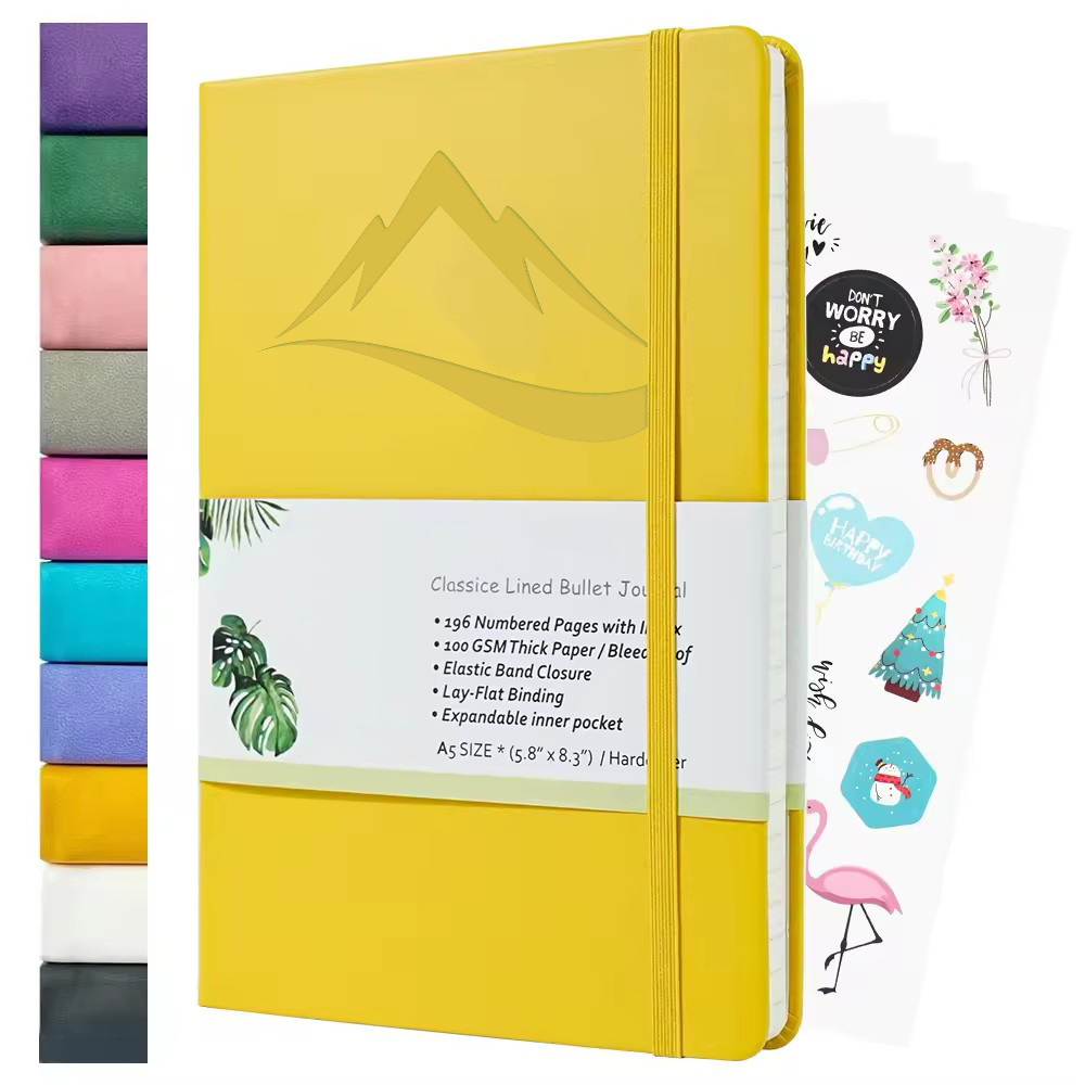 Trending products 2023 new arrivals a5 a6 notebook diary journals and planners hardcover pu leather business notebook set