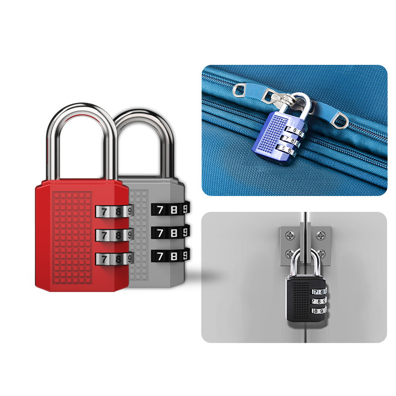 Up Security 3 Digit Combination Travel Padlock 03B Combination Durable Luggage Locks for Gym Cabinet Number Lock