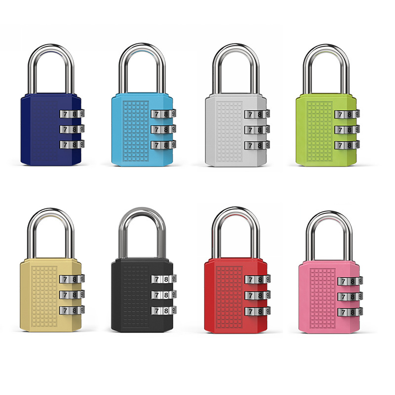 Up Security 3 Digit Combination Travel Padlock 03B Combination Durable Luggage Locks for Gym Cabinet Number Lock