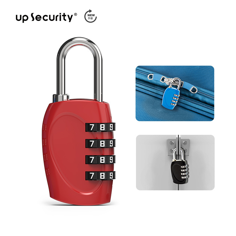 Up Security Zinc Alloy 4 Digit Combination Lock 30N-4D Combination Padlock for Tool Box Safety Lockout Door Locker Password Lock