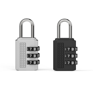 Heavy Duty Mechanical 3 Digit Combination Lock 01B Zinc Alloy Padlock for Locker Combination Lock for Safe Gym School Cabinet