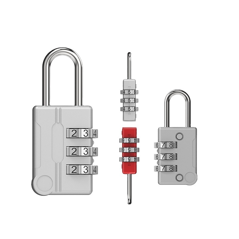 Factory 3 Digit Combination Lock outdoor letters Padlock Luggage Travel Lock Zinc alloy combination padlock