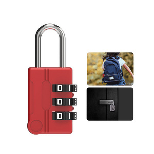 Factory 3 Digit Combination Lock outdoor letters Padlock Luggage Travel Lock Zinc alloy combination padlock