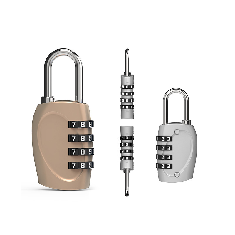 Hardened steel Master lock safe Combination lock luggage Padlock 4 digit for backpack mailbox cabinet door