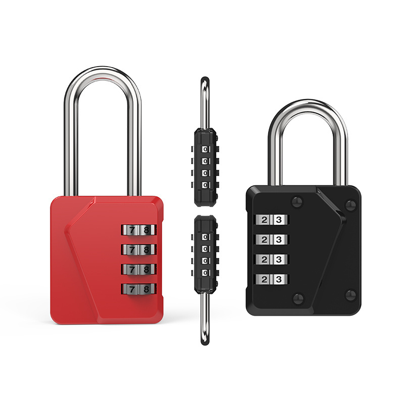 Zinc Alloy 4 Digital Combination Padlock Traveling Password Locks Hot sale Keyless Gym Combination Lock