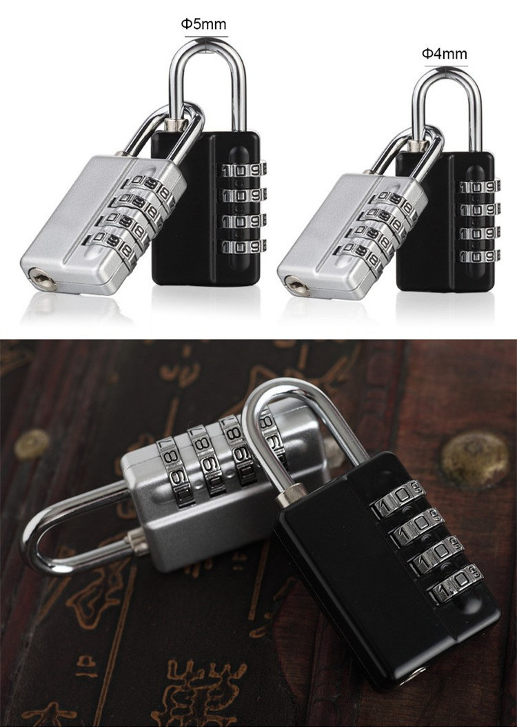 Up Security 4 Digit Combination Lock with Master Key Top Quality Changeable  Combination Padlock