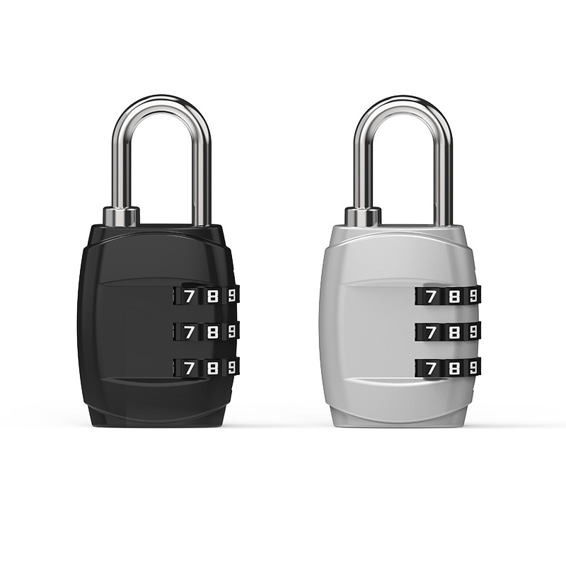 High Quality China Manufacture 3 Digit Combination Lock Small Luggage Suitcase Locker Changeable Combination Padlock