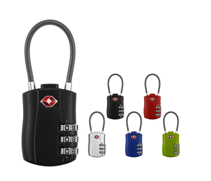 Zinc Alloy Travel Luggage Lock Security  luggage Padlock  TSA approved Combination Lock for School Gym