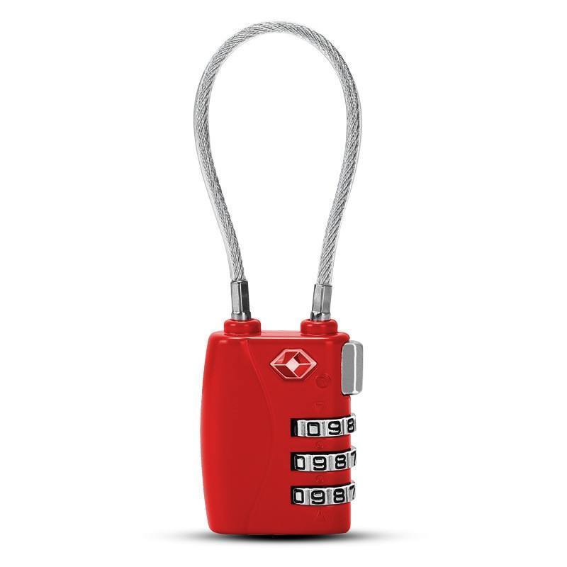 TSA Combination Padlocks 3 Digit Wire Lock Cable TSA Padlock TSA Travel Luggage Combo Padlock for Zipper Suitcase