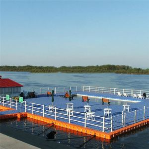 Cheap price hdpe Simple assembly floating swimming pontoon plastic floating cube