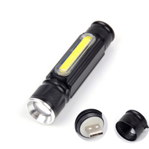 LED XHP70 COB Flashlight with 26650 Battery 5000 Lumens Waterproof Rechargeable Zoomable XHP70 Torch Flash Light with side COB