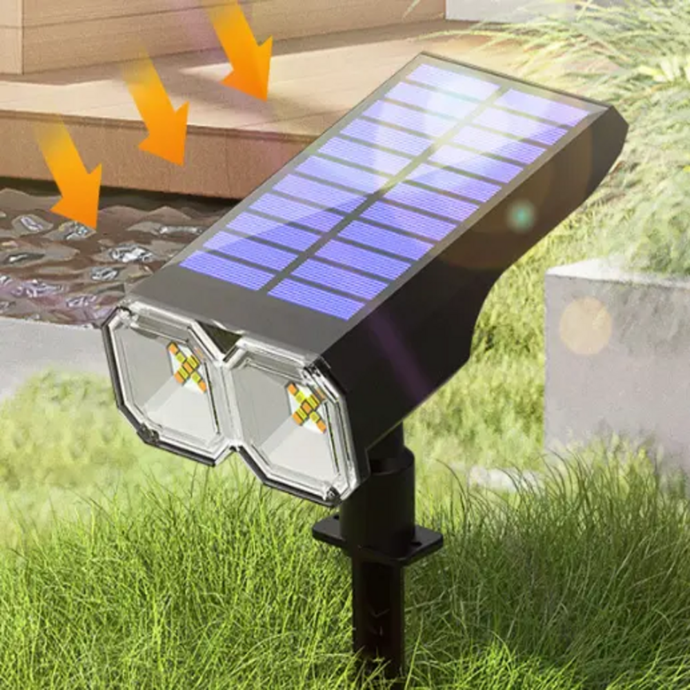 FY 2024 Solar LED path sensor lamp with peg stake induction night ground light outdoor waterproof solar lawn light