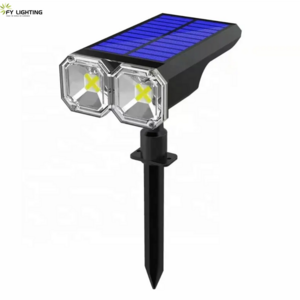 FY 2024 Solar LED path sensor lamp with peg stake induction night ground light outdoor waterproof solar lawn light