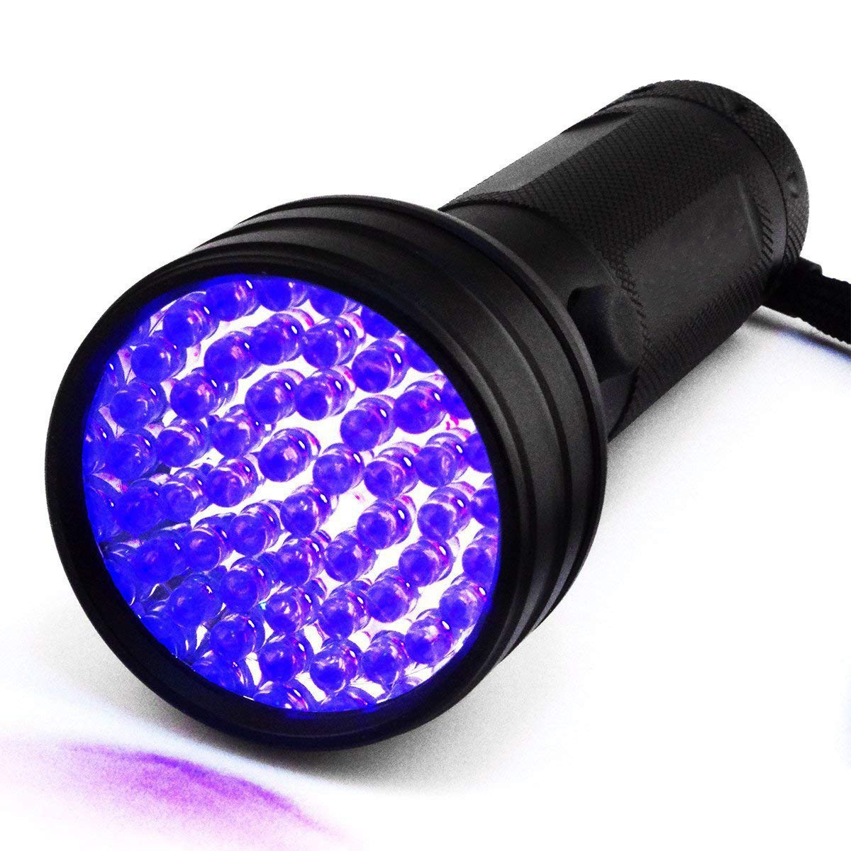 Aluminum Alloy Multifunctional 395nm 51 Led Ultra Uv LED Flashlight Powered By Aa Battery For Money Pet Urine Checking