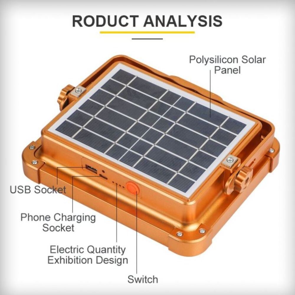 100w Led Ip65 Solar Flood Light High Quality Outdoor Lithium Battery Garden Luces ABS 6V 70 Outdoor Waterproof IP 65 Waterproof