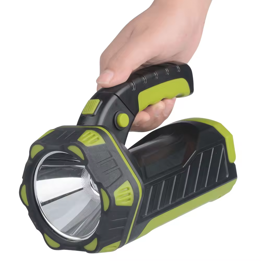 Rotatable hand shank T6 LED Most Powerful Emergency Hand Lamp 7 Work Mode Big LED Rechargeable COB Searchlight Flashlight