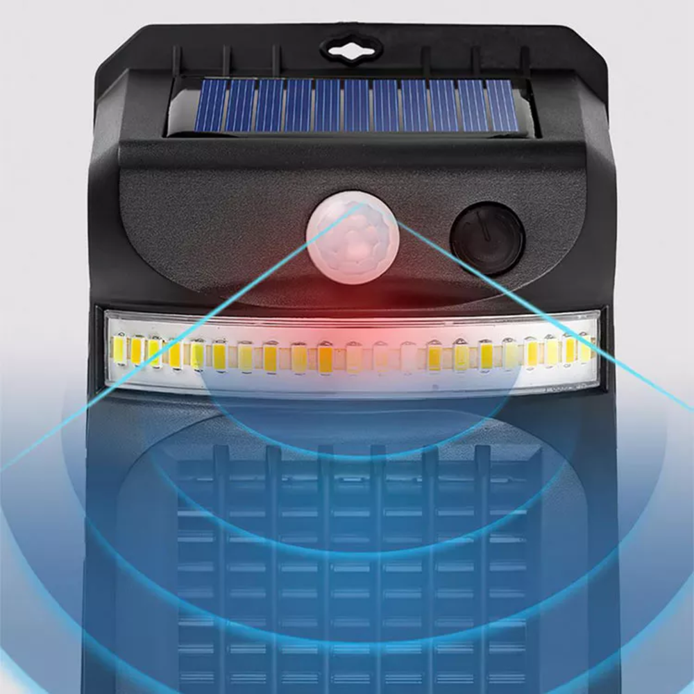 Outdoor IP65 Solar Mosquito Killer Lamp UV LED Bug Zapper with Plastic Lamp Body Control Garden Lawn Light for Park Courtyard