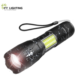 Rechargeable Torch Flashlight IP65 Emergency Xhp70.2 Flashlight Strong Power Nightlights LED DC Aluminum Alloy 70 DC 6V 100