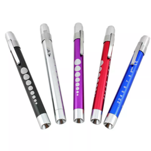 Nurse Penlight with Pupil Gauge LED Nurses Medical Pen Lights DC Emergency 70 EDC Flashlight Aluminum Alloy DC 6V 100000 0.2