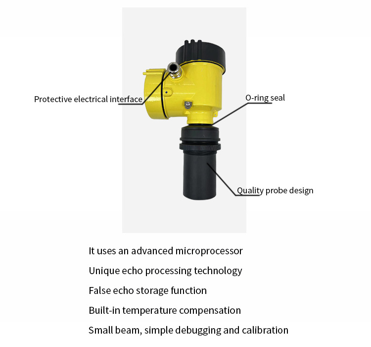 Industrial-Grade Explosion-Proof Digital Ultrasonic Liquid Level Meter One-Piece Radar Level Sensor Storage Tank Storage Tank