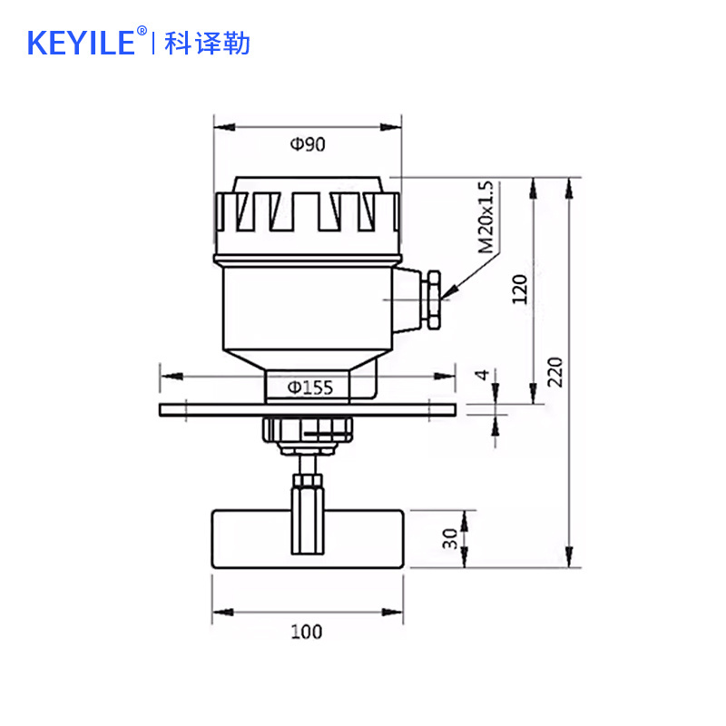 new original cement silo screw rotary level gauge  bin level meter  indicators controller 24/48v