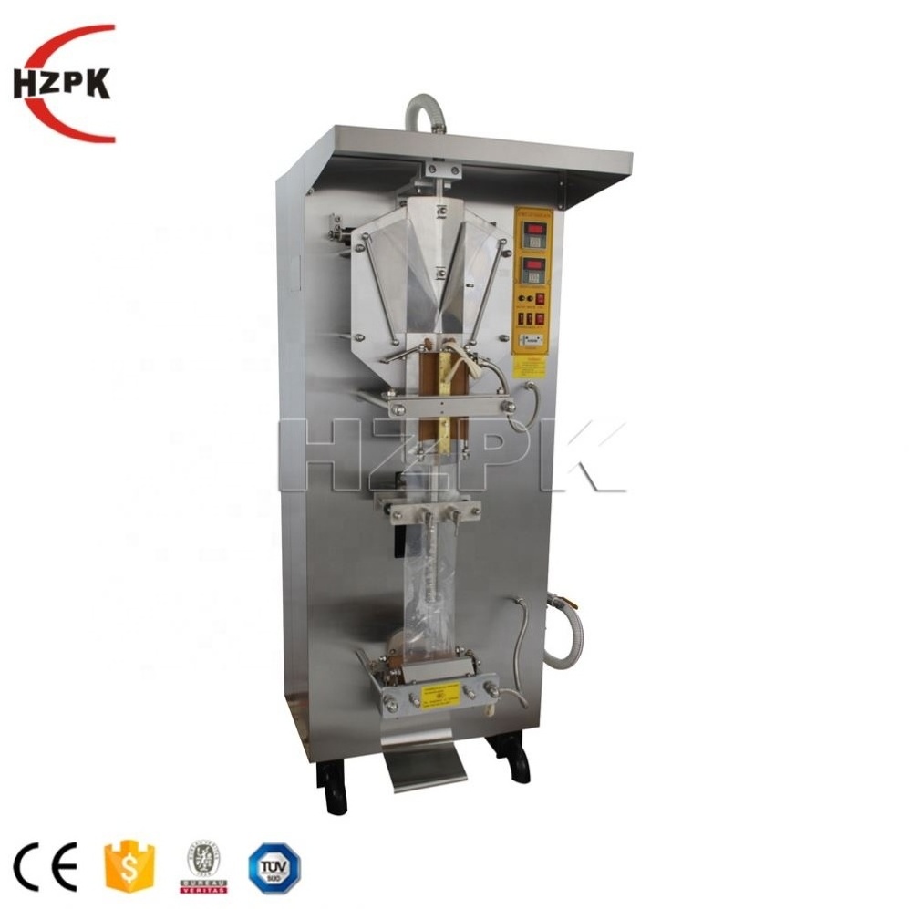 HZPK SJ-1000 50-500ml Automatic Vertical Plastic Film Liquid Sachet Water Filling Packaging Making Machine Price In Ghana