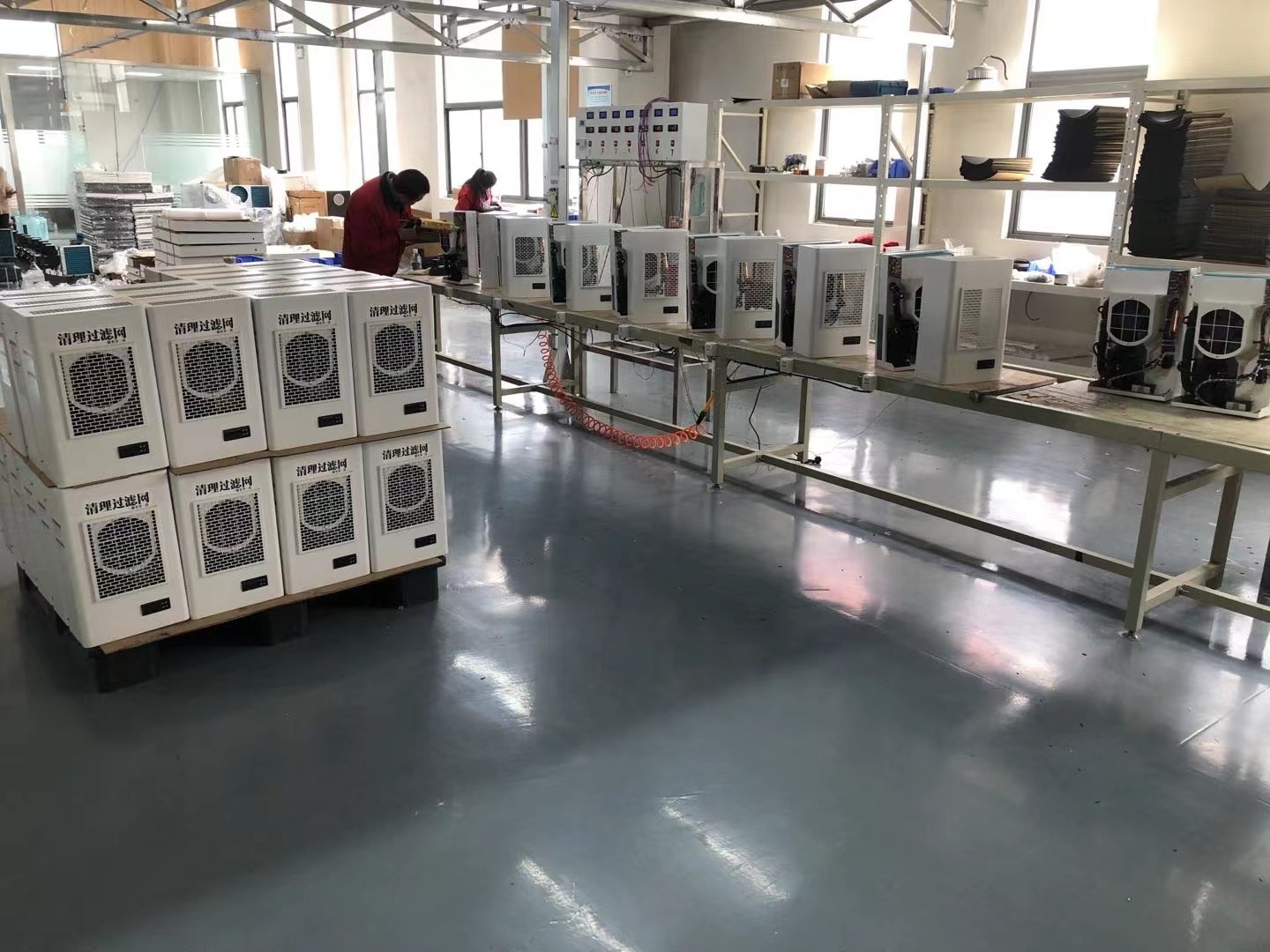 300W R134a mini top mounted cabinet  Air Conditioner for CNC panel