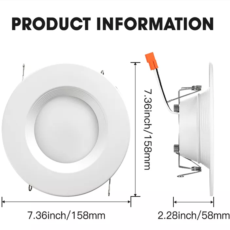 Factory Price ETL Energy Star 4 Inch 6 Inch LED Can Light 5CCT 3CCT Dimmable Recessed Led Ceiling Slim Downlight 5 Year Warranty