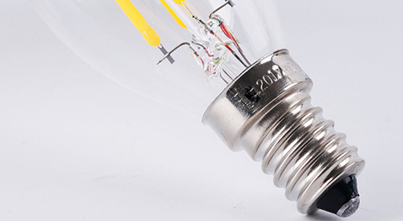 Best Selling 2W 4W 6W AC85-265V Glass Electric Vintage Edison Bombillas Led Soft Candle Chandeliers Led Filament Bulb