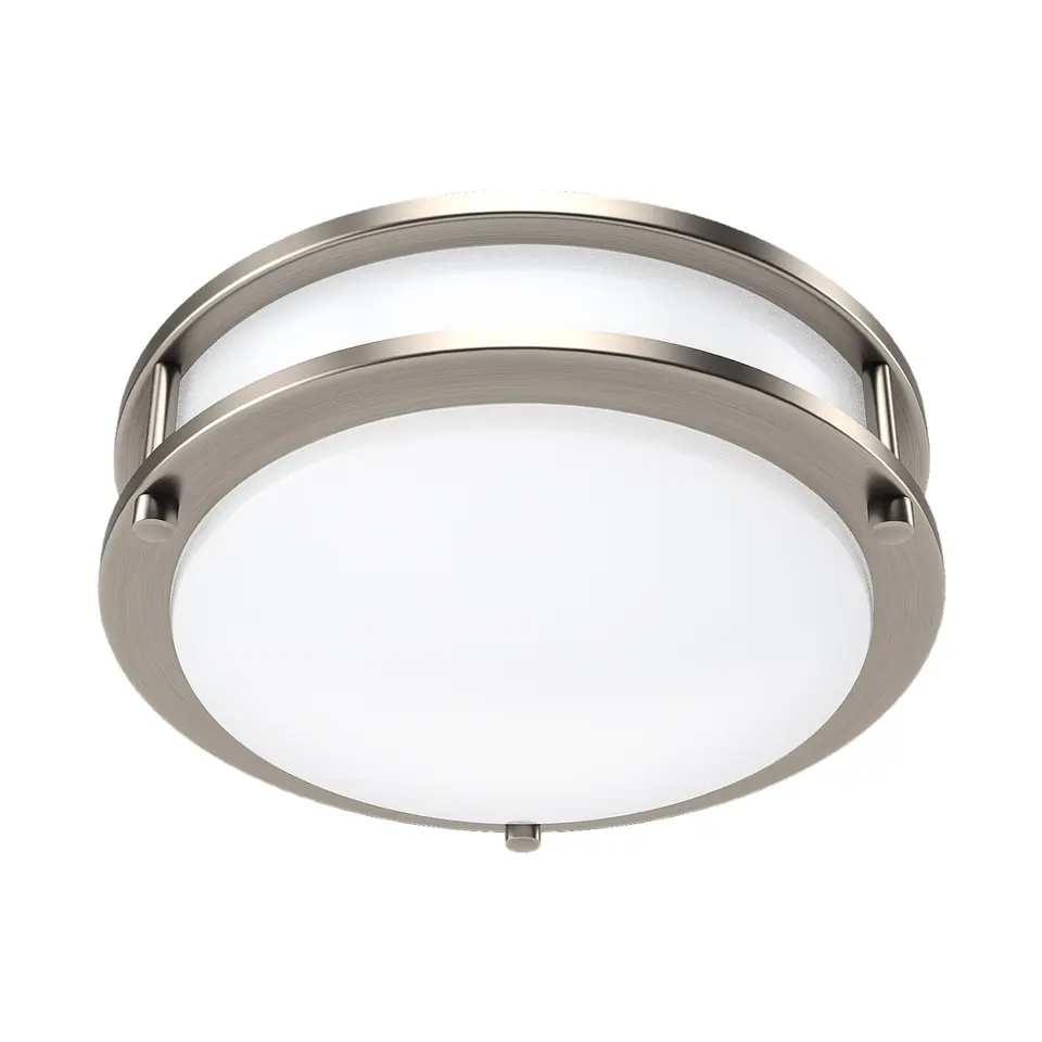 5 years Warranty 12 inch/ 14 inch/16 inch Double Ring Dimmable LED Flush Mount Ceiling Light Fixture with ETL and Energy Star