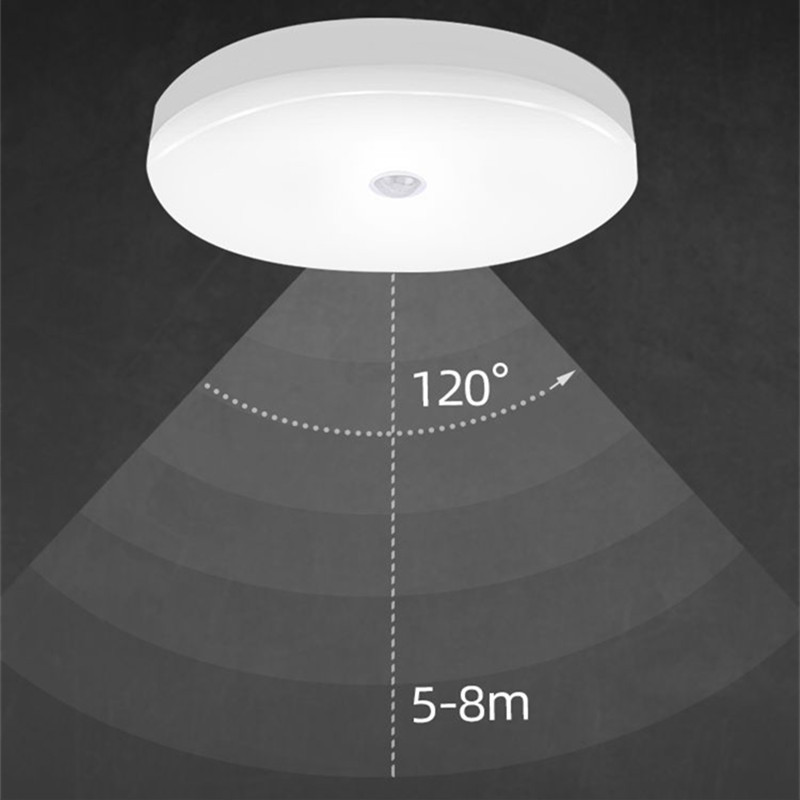 Modern LED Ceiling Lights 12W 18W Smart PIR Motion Sensor Night Light 220V Round Ceiling Lamps for Living Room Stair Corridor