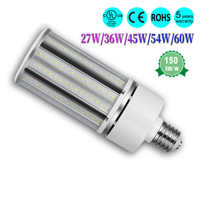 USA ETL 45W 60W 80W 100W 120W High Bay Corn Lights E27 E40 High Power Light Bulb SMD 2835 Led Corn Lamp 5-Year Warranty