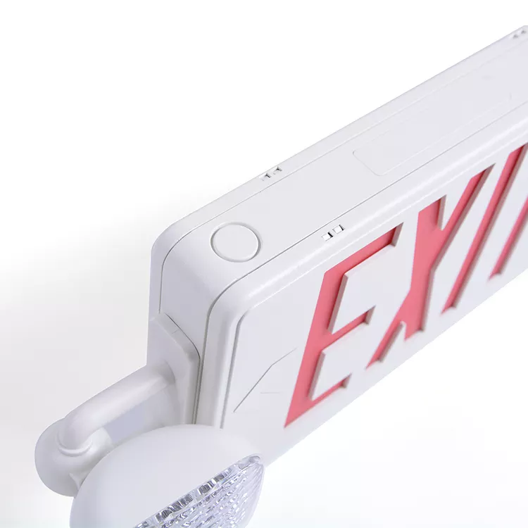 USA wholesale Led Emergency Light Adjustable Rechargeable exit sign Double Head Emergency Light